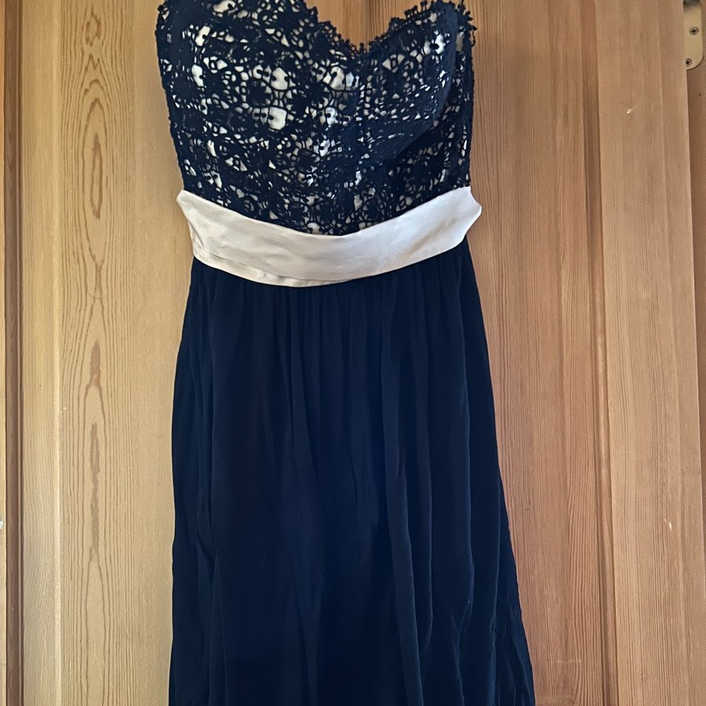 Anthropologie - “Lil” Elegant Stunning Dress removable sash size 12